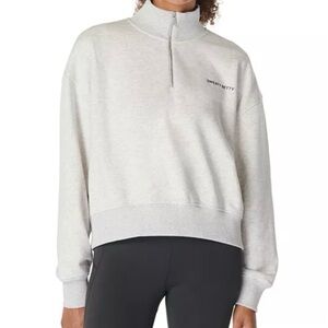 NWT Sweaty Betty Cropped Half-Zip Sweatshirt L-XXL
